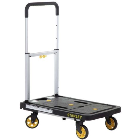 Stanley – Chariot plateforme pliable 120 kg – Dimensions 680 x 410 x 920 mm – Système de pliage rapide – Revêtement antidérapant (1/4)