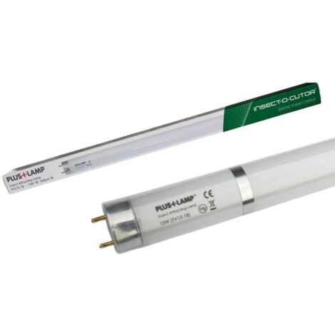 Edialux Lampe UV PlusLamp 15W de rechange 368 nm, tube UV T8 F15, durée de vie 8000 h, compatible Gen 3 PlusZap 30W, tube de remplacement pour destructeur d’insectes électrique et piège à mouches (1/5)
