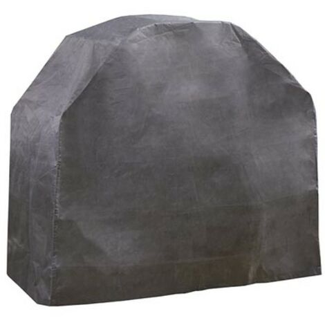 Perel Housse de protection premium pour barbecue, ajustement parfait 110x145x65 cm, résistante aux intempéries, garde votre grill prêt à l'emploi, idéale pour les amateurs de BBQ, gris (1/5)