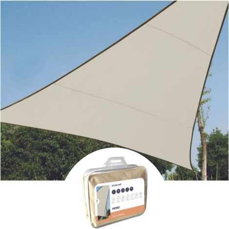 VOILE SOLAIRE - TRIANGLE - 3.6 x 3.6 x 3.6 m - COULEUR: CREME GSS3360 RI8377