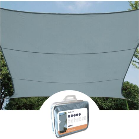Voile dombrage - rectangulaire - 2 x 3 m - couleur gris ardoise clair (1/5)