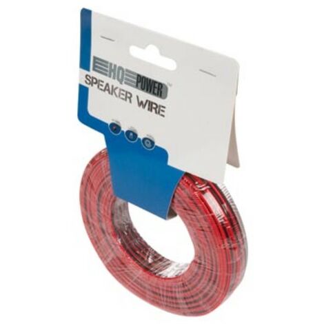 CABLE HAUT-PARLEUR - ROUGE/NOIR - 2 x 0.75 mm² - 25 m