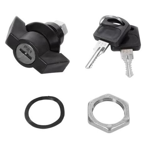 Perel Serrure de boite aux lettres pour colis, avec 2 clés, diamètre 22 mm