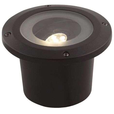 Spot encastrable extérieur 12V – 320lm – 5W – 3000K – Aluminium noir IP67 – Installation facile plug-and-play – Pour éclairage allées et façades – Garden Lights