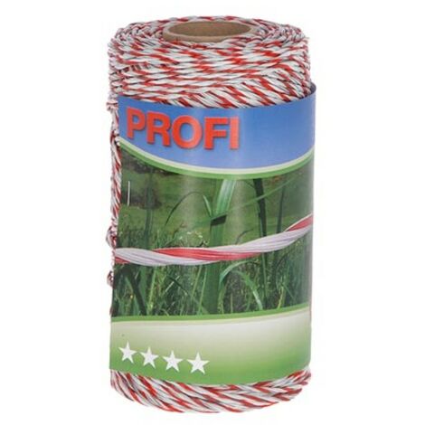 Corral Fil Profi 6x0,30 TriC 200m blanc/rouge (1/2)