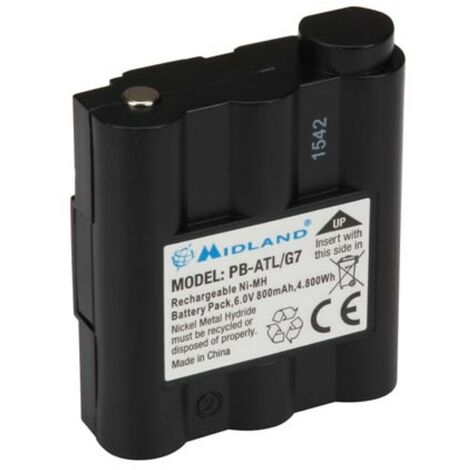 Alan BATTERIE DE RECHANGE Ni-MH 800mAh pour ALN004 & ALN020 (Midland G7) (1/3)
