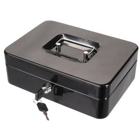 Coffret à monnaie, avec plateau pour pièces en euros, 18 x 25 x 9 cm