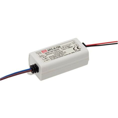 Mean Well DRIVER DE LED À COURANT CONSTANT - 1 SORTIE - 700 mA - 7.7 W (1/2)