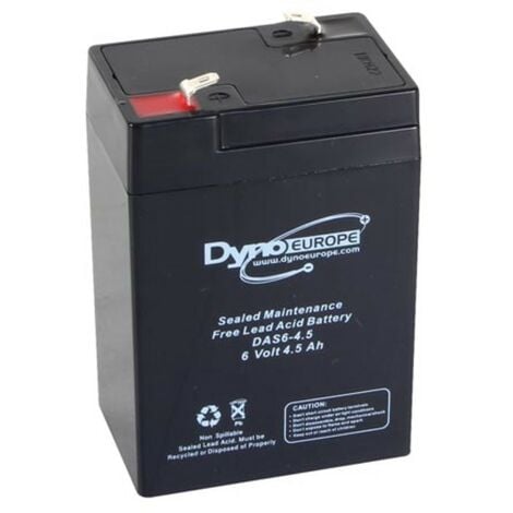 Dyno Europe ACCU ACIDE-PLOMB 6 V - 4.5 Ah 70 x 48 x 106 mm