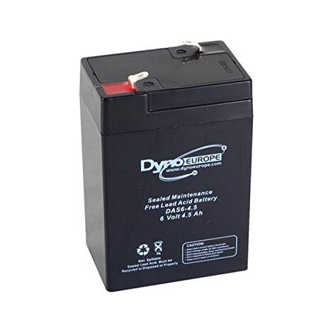 Dyno Europe ACCU ACIDE-PLOMB 6 V - 4.5 Ah 70 x 48 x 106 mm