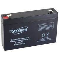 Dyno Europe ACCU ACIDE-PLOMB 6 V - 7.2 Ah 150 x 34 x 100 mm
