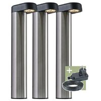 Ludeco - Arvid - borne lumineuse - set (3 pcs) - 12 V - 150 lm - 1.5 W - blanc chaud