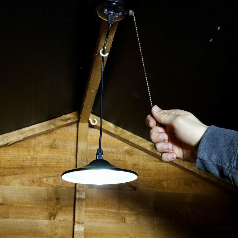 Festive Lights Led Shed Light - Solar Powered - Bright White - Without Remote