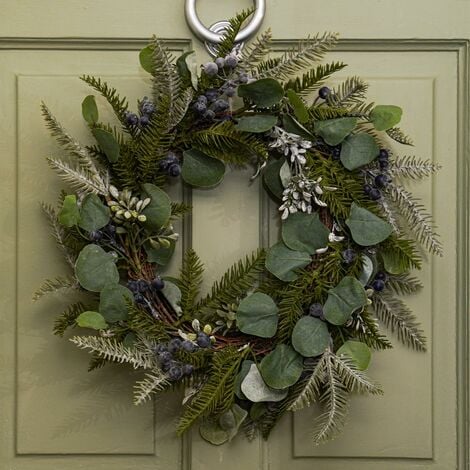 christmas wreath navy