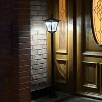 1.2m Solar Power Traditional LED Lamp Post Light Outdoor Garden Pathway Drive Patio Decoration