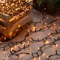 7.7m Warm White LED Christmas Fairy String Lights Indoor Outdoor Tree Decoration