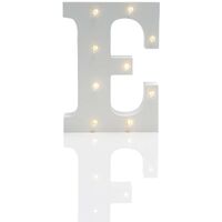 Alphabet 'E' Marquee Battery Light Up Circus Letter, Warm White LEDs, 16cm