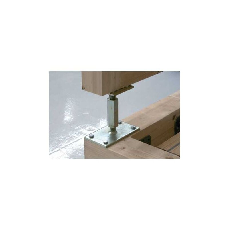 Pied de poteau réglable hauteur H120/195mm universel galvanisé B16X8 -   : Accessoires Bois pas cher, Vis Inox, support poteau pied  réglable, quincaillerie bois et dérivés à prix discount