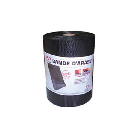 QEM – Bande d'arase en polyoléfine 25cm x 50m – Étanchéité totale – Résistance aux variations de température – Pour murs porteurs