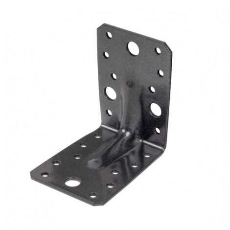 Équerre de fixation renforcée Couleur DURAVIS - largeur (mm) 90 - hauteur (mm) 90 - Profondeur (mm) 65 - Couleur Noir Diamant