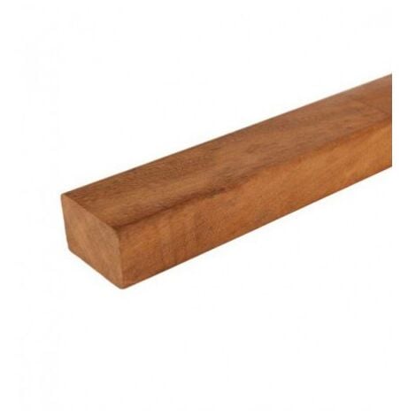 Pack Lambourde pour Terrasse 40x60 Bois Exotique Raboté Classe 4 - Lot de 10 pièces - Longueur 1,25 m