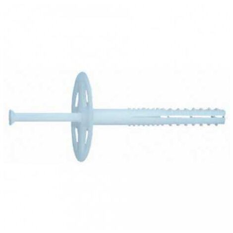 Sud Bois – Lot de 100 chevilles d'isolation 10 x 130 mm – En polypropylène pour fixation panneaux isolants – Installation rapide avec clou AIS-C