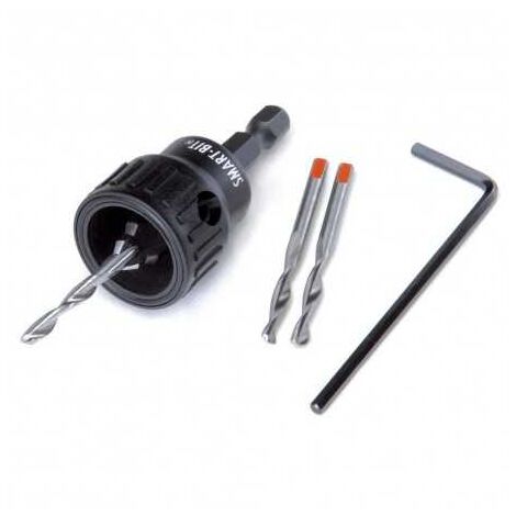 Kit Outils de préperçage et fraisage Cobra SmartBit 12 pour Terrasse Bois : mèche + gabarit pour vis de 6mm
