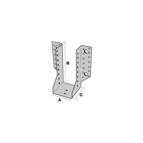 Sabot de Solive / Charpente à Ailes Extérieures 34x143 x 2 mm