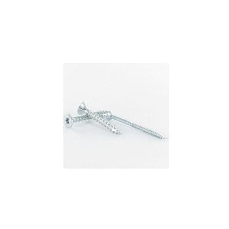 200 Vis Bois 4x40 TORX T20 Zinguée Pointe Anti-Fendage