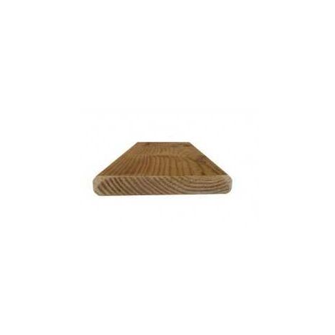 Sud Bois – Planche rabotée 22x95mm en résineux traité autoclave marron – Longueur 3m – Angles arrondis pour aménagements extérieurs (1/5)