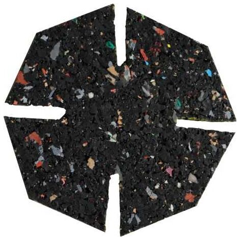 Sud Bois – Cale amortisseur en caoutchouc naturel 104 mm – Épaisseur 3 mm – Compatible plots dalles Jouplast – Réduit vibrations et bruits