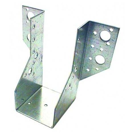 Sud Bois – Sabot de charpente à ailes extérieures 63 x 73.5 mm – Acier galvanisé – Fixation pour solives – Installation avec pointes d'ancrage