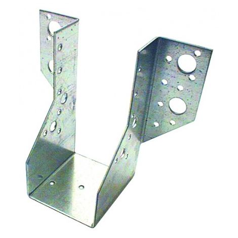 Sud Bois – Sabot de charpente à ailes extérieures 250 – Acier galvanisé – Dimensions 40 x 105 mm – Fixation avec pointes d'ancrage