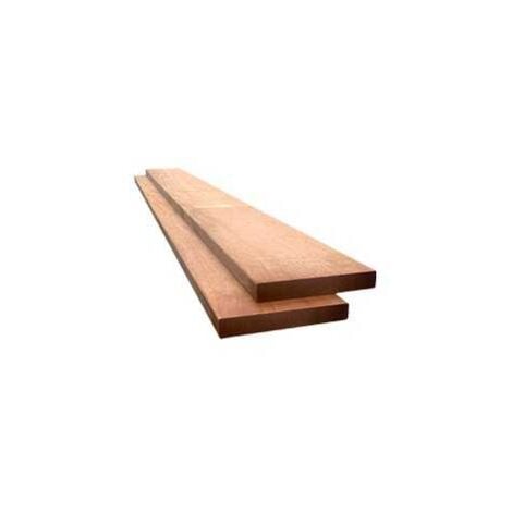 Lame de Terrasse Cumaru KD 1er Choix 21x145 Lisse 2 Faces 1.55m