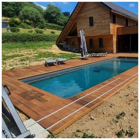 Lame de Terrasse Bois Exotique Itauba 21x145 Lisse 1er Choix - Longueur 0,95 m