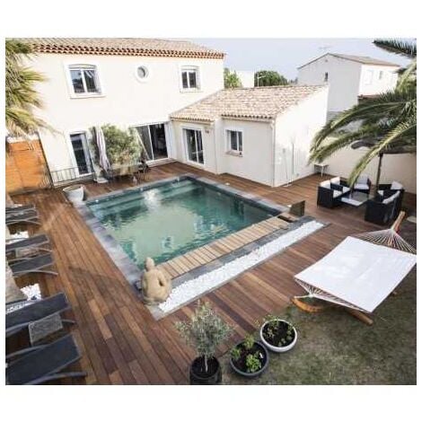 Lame de Terrasse Bois Exotique Itauba 21x145 Lisse 1er Choix - Longueur 0,95 m