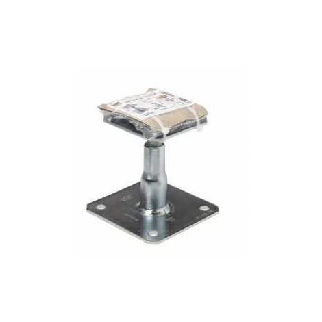 Sud Bois – Pied de poteau réglable 100 à 150 mm – Acier S235 JR – Kit de fixation inclus – Pour poteaux de terrasse et véranda - APB100