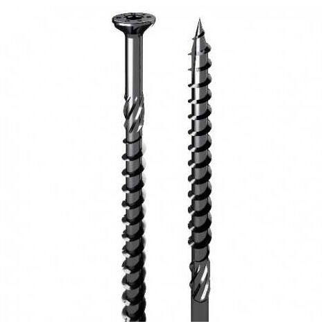 Vis à Bois de Charpente PRO à haut rendement Acier Zingué Empreinte TORX Boite de 100 vis 6x100 T30