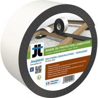 Jouplast – Lot de 18 bandes d'étanchéité auto-collantes pour lambourdes – 8 cm de large, 20 m de long – Résistance aux intempéries et UV
