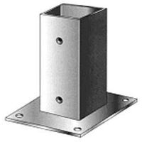 Sud Bois – Support pied de poteau en acier galvanisé 150mm – Fixation par vis ou boulons – Compatible poteaux 120x120 et 119x119