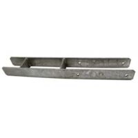 Support - Pied à sceller en H pour poteau 7x7 cm