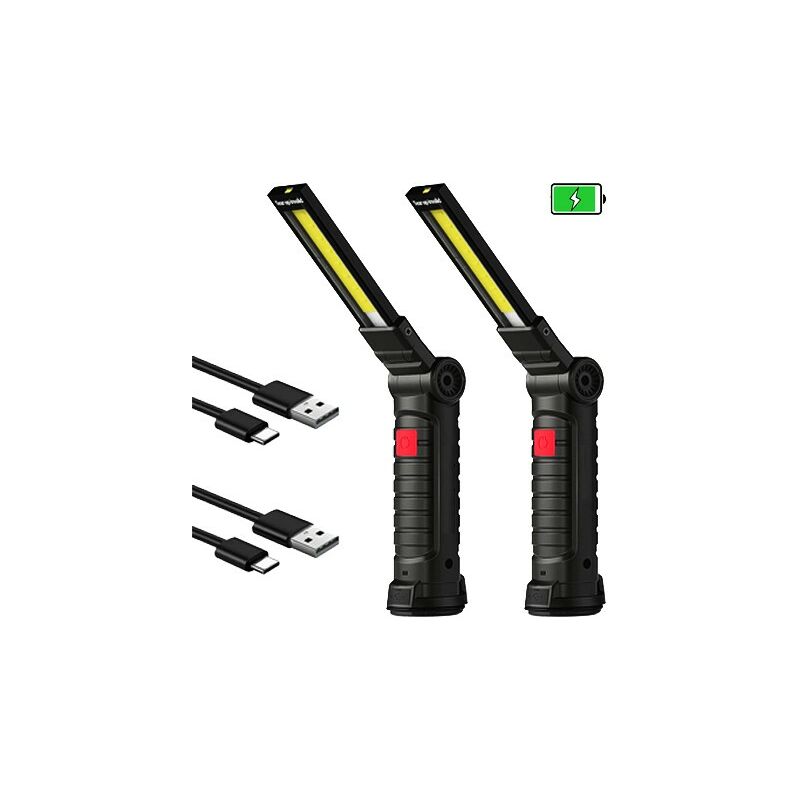 Lampara Linterna de Taller LED recargable USB y Bateria externa POWERBANK  para cargar movil 4000 mAh, 800 Lm