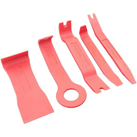Juego de herramientas para desmontar tapiceria molduras de coche grapas y clips y paneles de coche Anti Arañazos, 5 piezas (1/5)