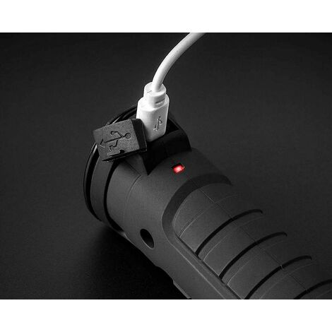 Lampara Linterna de Taller LED recargable USB con rotación 360