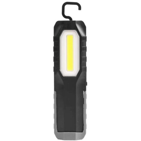 Juego de 2 Lampara Linterna de Taller LED recargable con BASE DE CARGA,  Iman y 3 modos de luz
