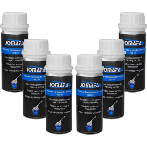 PACK 6 POLIMERO LIQUIDO PARA RESTAURAR FAROS, BOTELLA DE 100ML (600ML)