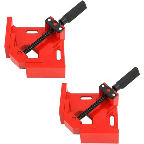 Juego de 2 escuadras sargento en angulo para soldar esquinas (compatible con metales), 68 mm