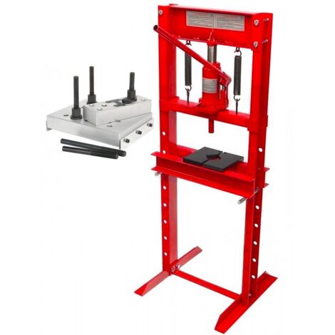 Prensa hidraulica 12 toneladas para taller mecanico con adaptador para rodamientos (1/5)
