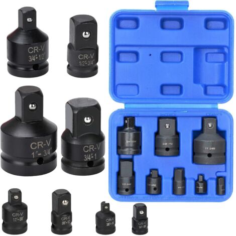 JUEGO DE 8 ADAPTADORES DE IMPACTO PARA PISTOLAS NEUMATICAS