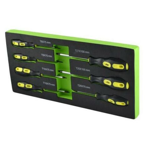 JUEGO DE 7 DESTORNILLADORES TORX CON MODULO EVA (1/3)